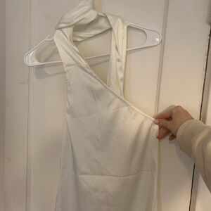 Peppermayo One Shoulder Dress - Cream